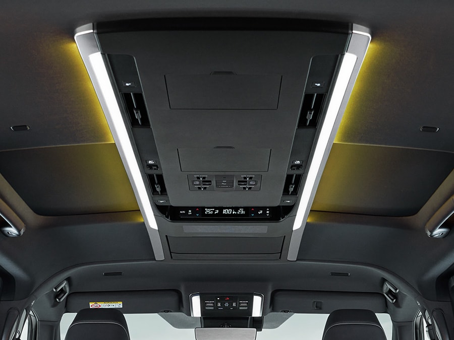 Super-Long Overhead Console (Photo shows the Alphard Executive Lounge)