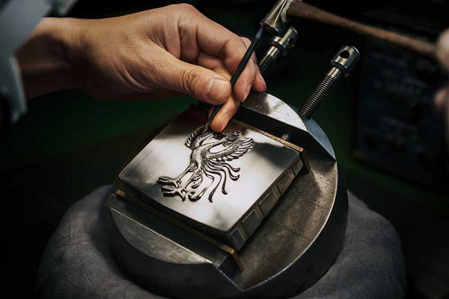 Hand-crafted phoenix mold
