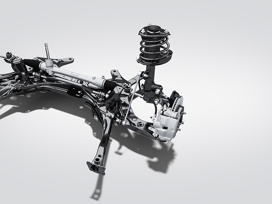MacPherson struts front suspension (Prototype)