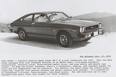 USA - The 3rd Generation Corolla (1975 - 1979)