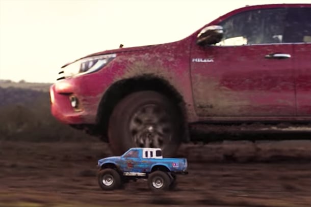 Hilux Little and Large: Mud