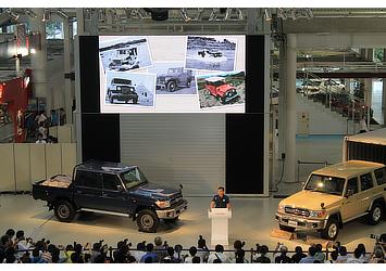 Presentation by Land Cruiser 70 Chief Engineer Sadayoshi Koyari