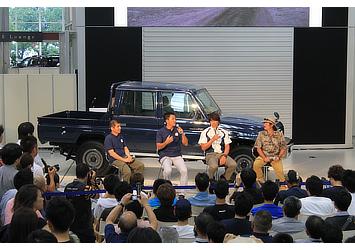 Panel discussion with Land Cruiser enthusiasts