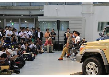 Panel discussion with Land Cruiser enthusiasts