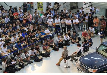 Panel discussion with Land Cruiser enthusiasts