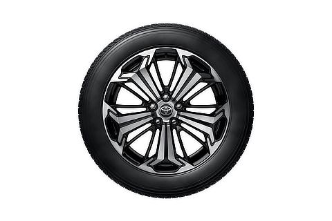 19-inch tire with aluminum wheel