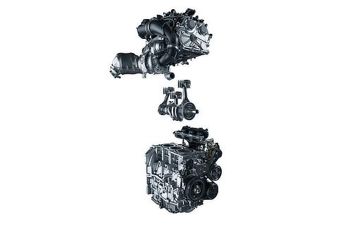 1.6-liter in-line three-cylinder intercooled turbo engine
