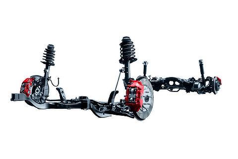 MacPherson struts suspension / Double wishbone suspension