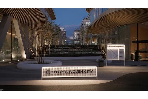 The signages and slope of Woven City