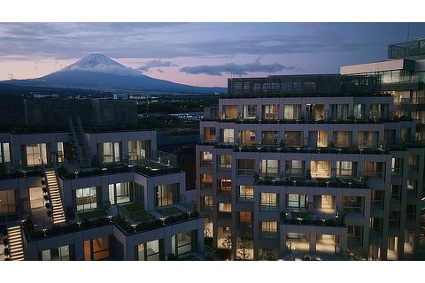 Woven City with Mt. Fuji in the background