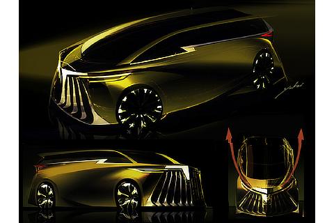 Alphard Early Key Sketch