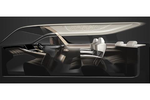 Alphard, Vellfire Advanced Interior Side Sketch