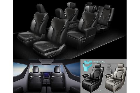 Alphard, Vellfire Mid Stage Seat Sketch