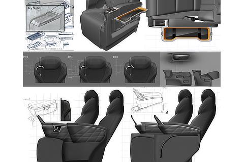 Alphard, Vellfire Mid Stage Executive Lounge Sketch