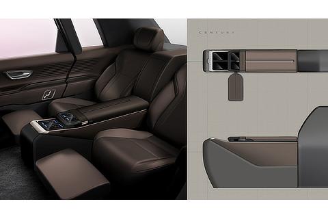 Century Rear Console Early Idea Sketch