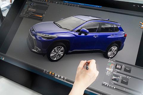 COROLLA CROSS Exterior Color Development Using CGI