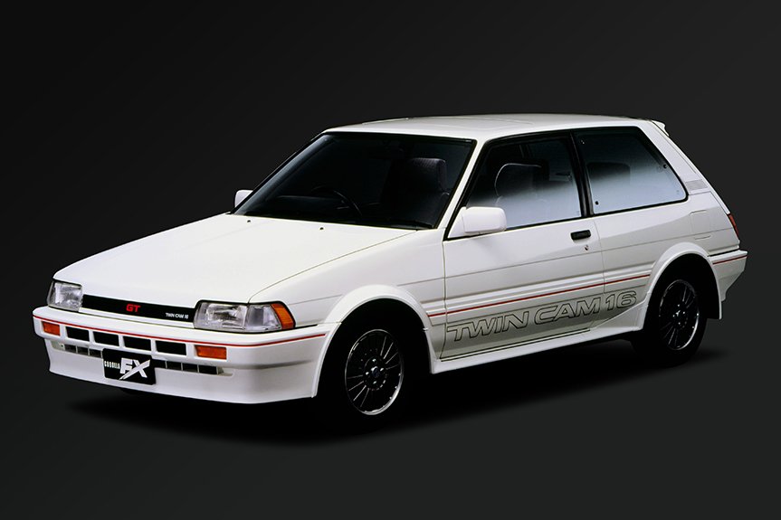 The Corolla FX with the full-color spec