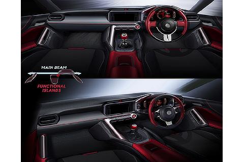 GR86 Early Stage Interior Idea Sketch