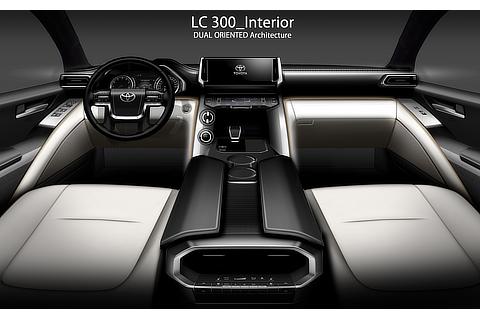LAND CRUISER Mid Stage Instrument Panel Sketch