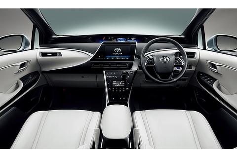 Toyota Mirai fuel cell sedan interior (Warm White)