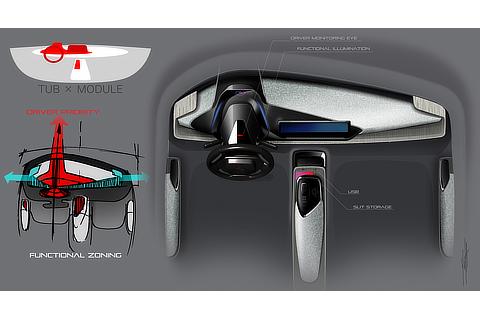Prius Instrument Panel Idea Sketch