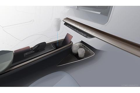 Prius Center Console Area Idea Sketch