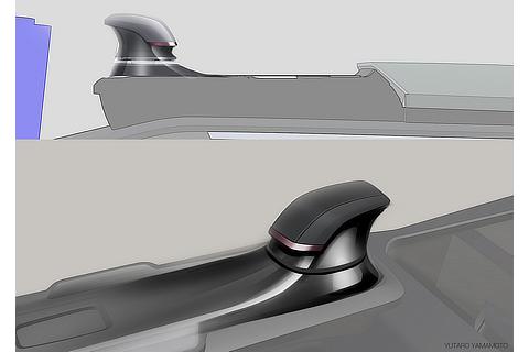 Prius Shift Lever Final Sketch