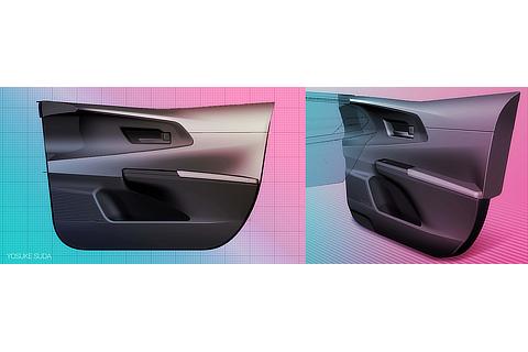 Prius Door Trim Final Sketch