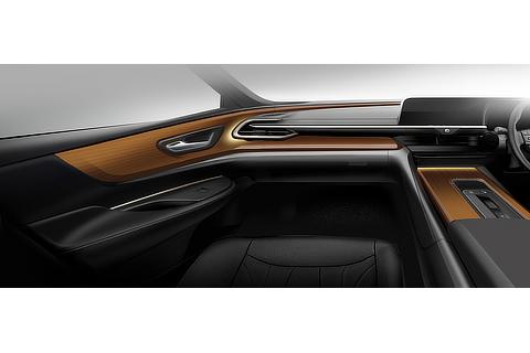 Crown (Sedan type) Instrument Panel Mid Stage Idea Sketch