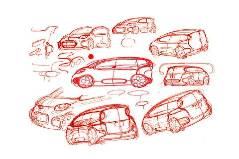 Sienta Early Idea Sketch
