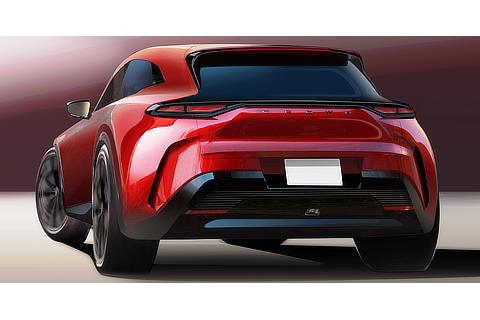 Crown (Sport type) Early Rear Idea Key Sketch