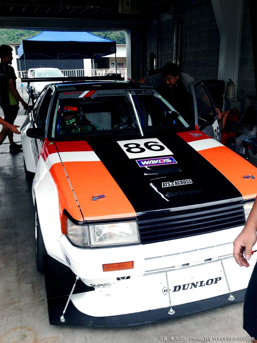 Mr. Tsuchiya races in his own “N2 Levin” at events such as the AE86 festival held in Okayama and the 86 battle at the Tsukuba Circuit