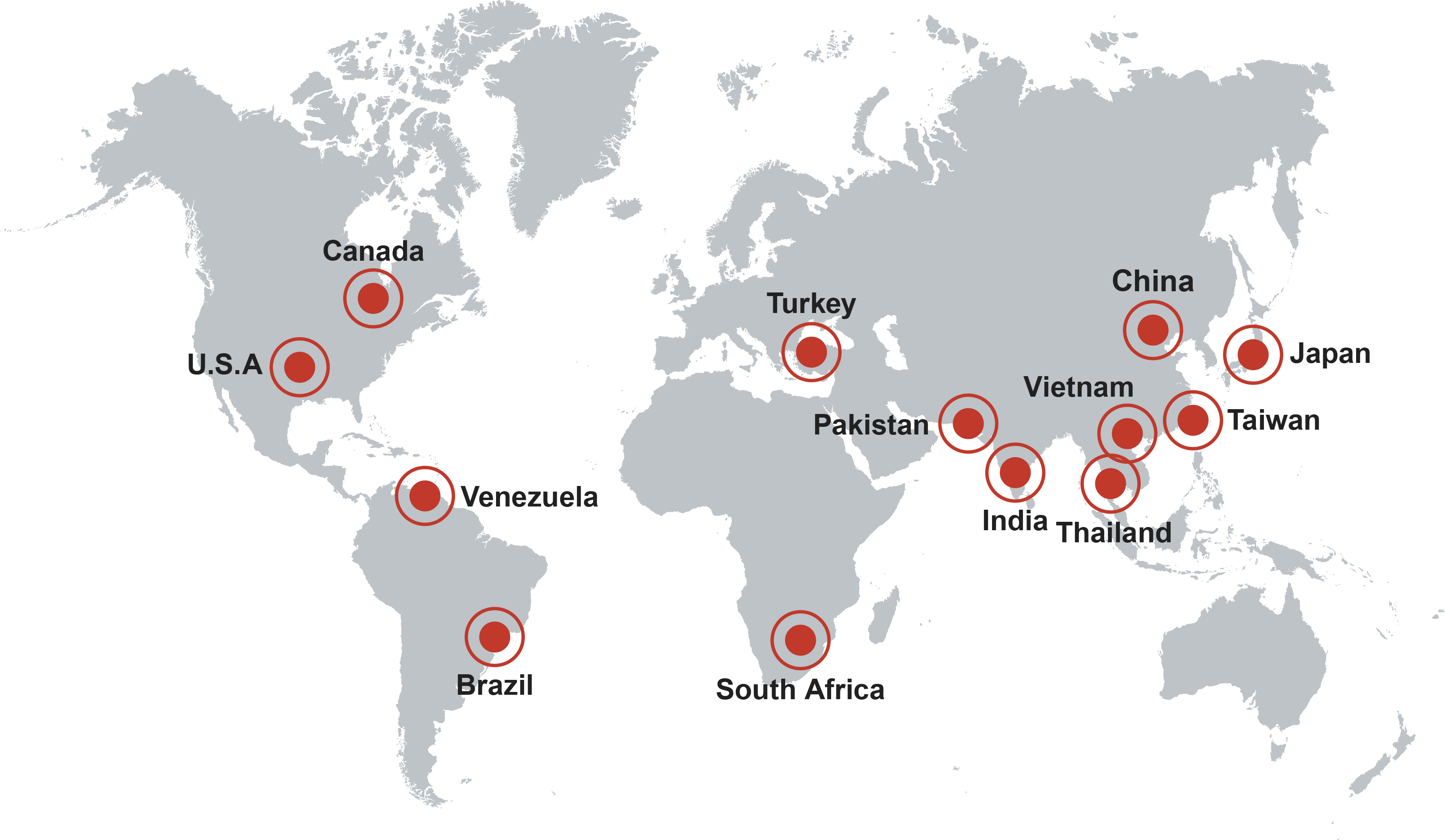 Worldwide Corolla Plants